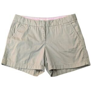 J. Crew Factory Women's Khaki Chino Cotton Shorts size 10
